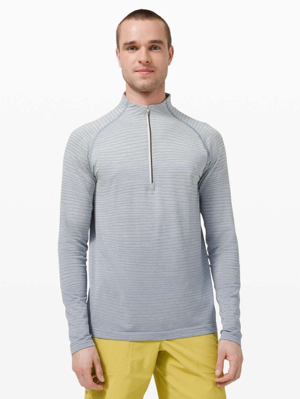 Lululemon Metal Vent Tech 1/2 Zip 2.0Wave Fade Chambray / White Opal